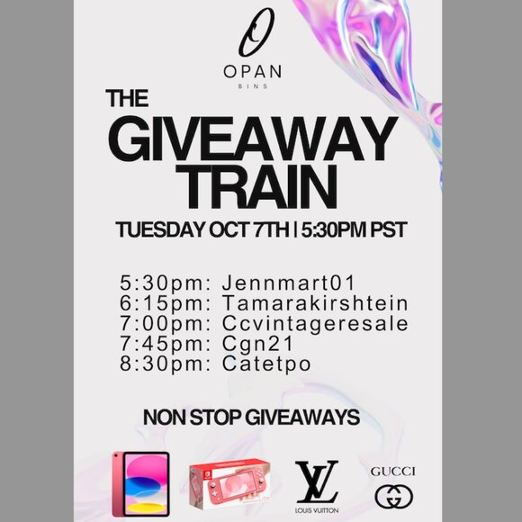 Other - The GIVEAWAY Train | October 7th | 5:30pm
